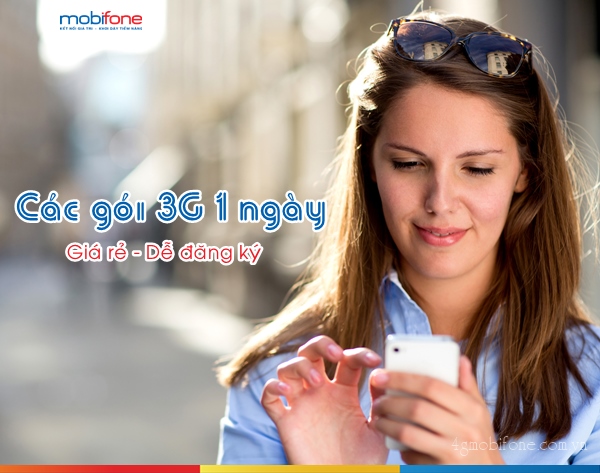 Cách đăng ký gói 3G Mobifone 1 ngày