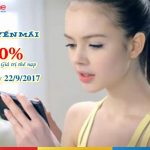Mobifone khuyến mãi 50% thẻ nạp ngày 22/9/2017